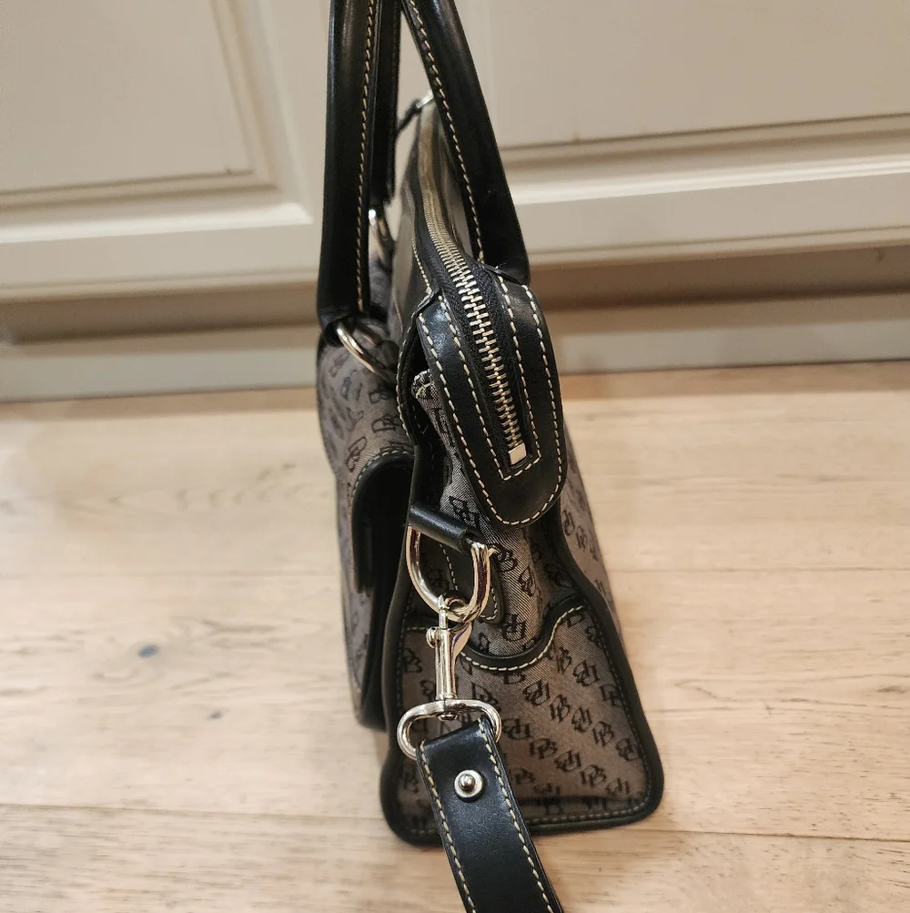 Dooney & Bourke Signature Jacquard Double Pocket Tote